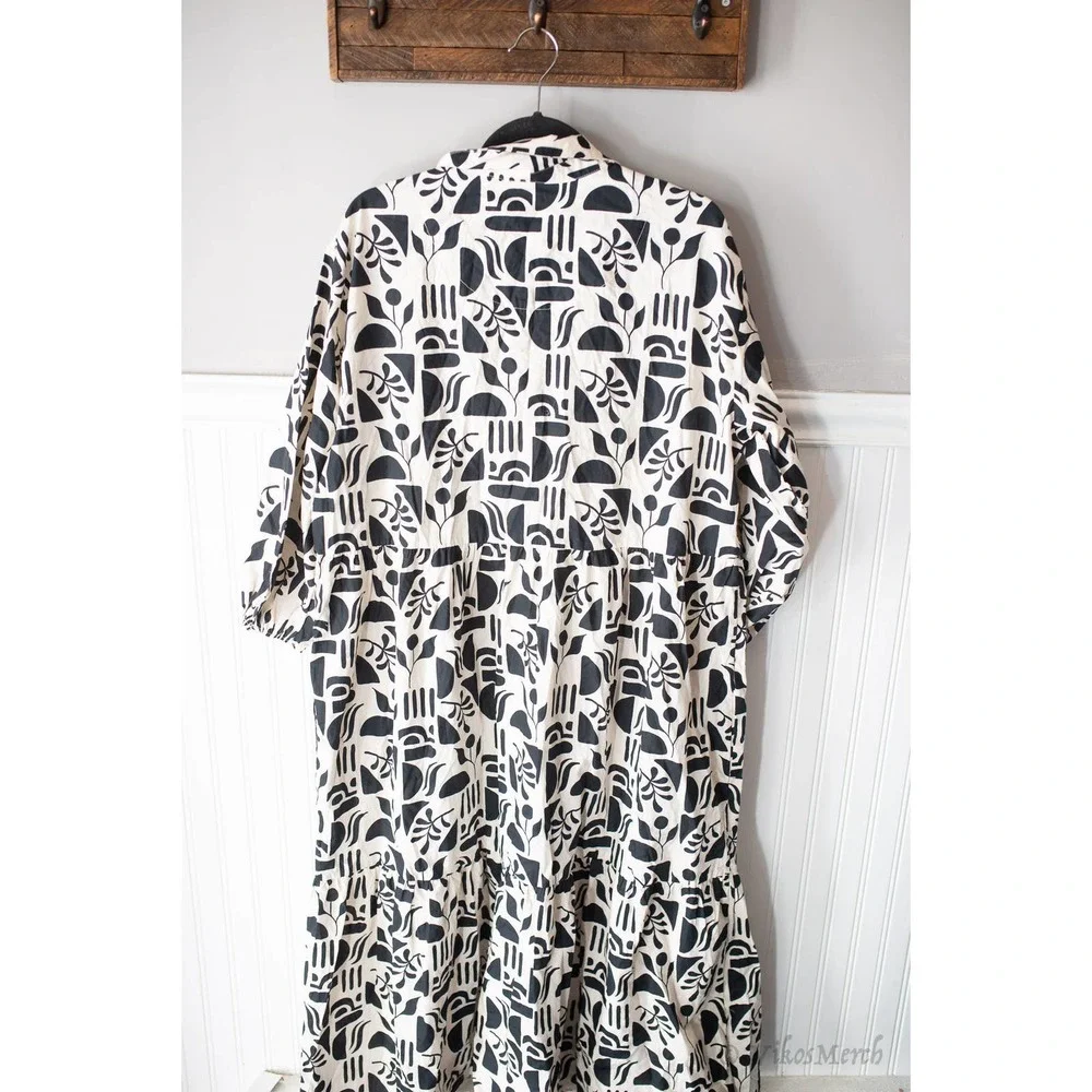Anthropologie The Bettina Tiered Shirt Dress by Maeve XL NEW_5